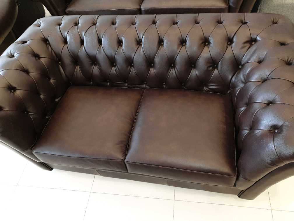 genuine leather sofa metal legs