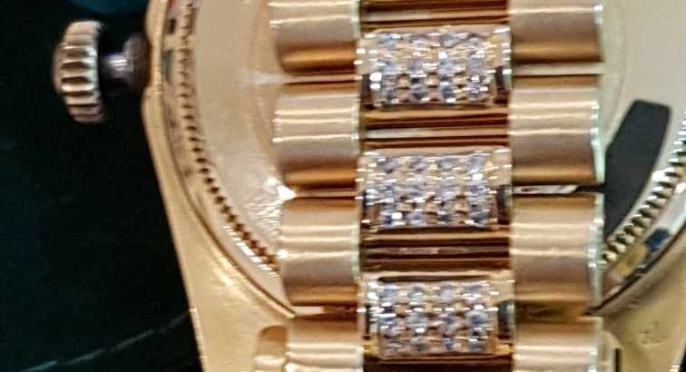 ROLEX 565 DIAMONDS STUDDED 18K SOLID GOLD
