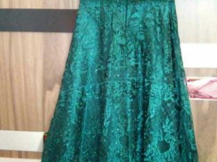 Greenish long luxury dress