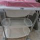 Baby changing table with bath tub