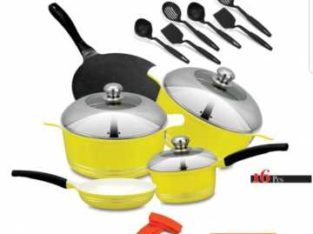Cookware set Sonex Non stick Ceramic coating Different Colors available
