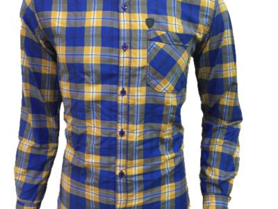 Blue chex shirt for men – Size Medium