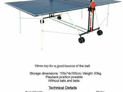 donic indoor tennis table