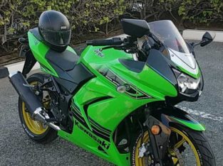 Kawasaki ninja green sport bike