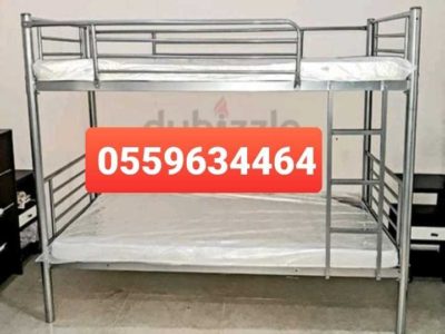 Brand new bunk bed silve hevy duty available All kinds furnitures available