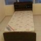 brand new single bed wood with metres