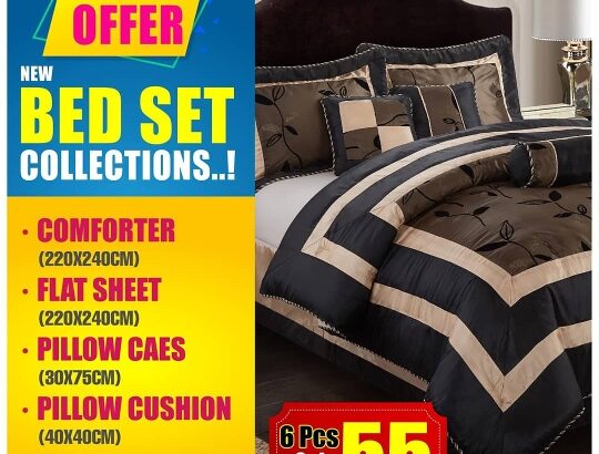 Comforter & bed set 6 piece
