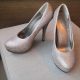 Gold shoes, size 36