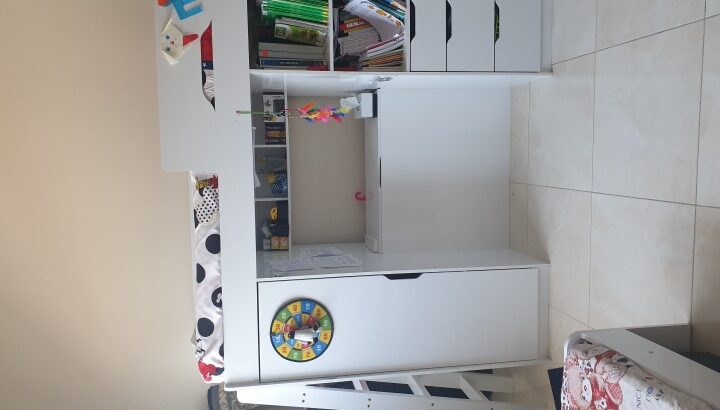 kids bunk bed 🛌 with study table and good amount storage