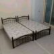 Brand new single wooden bed with medical metrees PM whtsap 055996634464