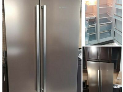 Bosch side by side fridge stainless Steel body