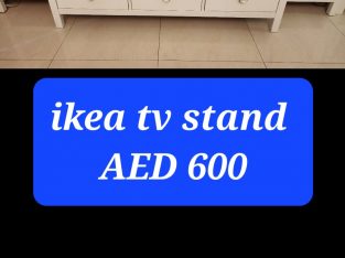 Ikea tv stand 3 drawers (white)